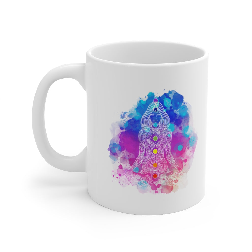 Seven Chakra Tapestry 11oz White Mug