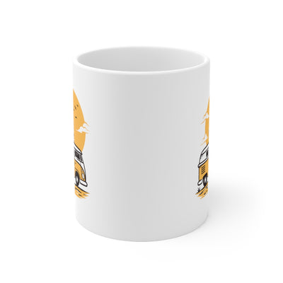 Romantic On The Car 11oz White Mug