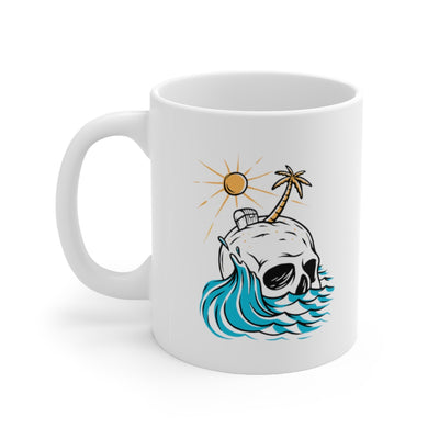 Skull Island 11oz White Mug