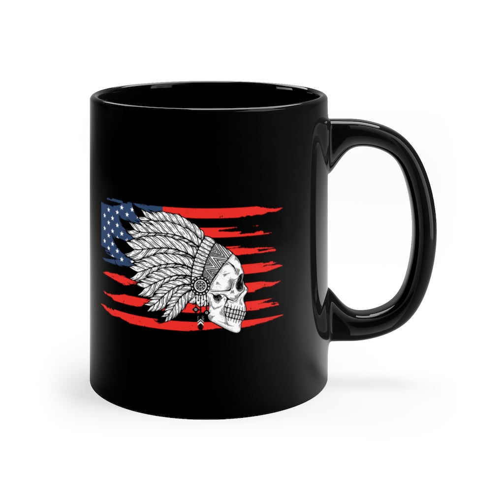 Native American 11oz Black Mug