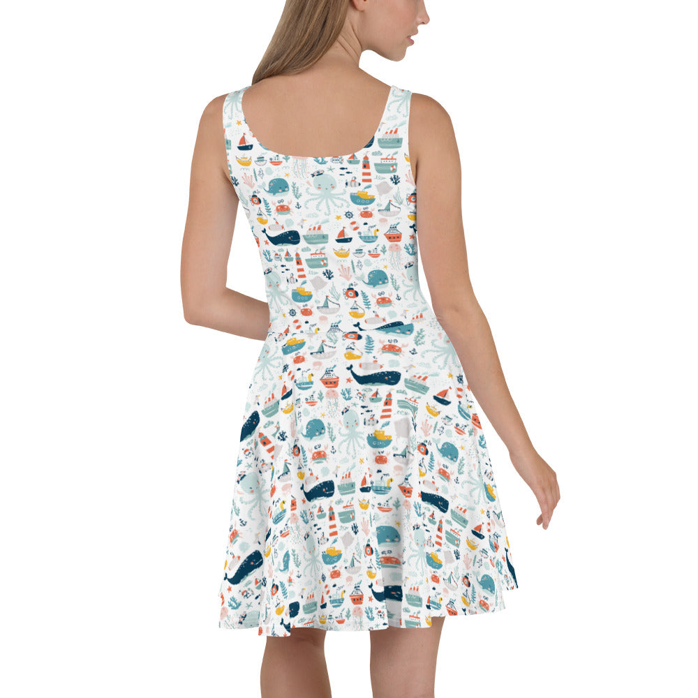 Sea World Skater Dress