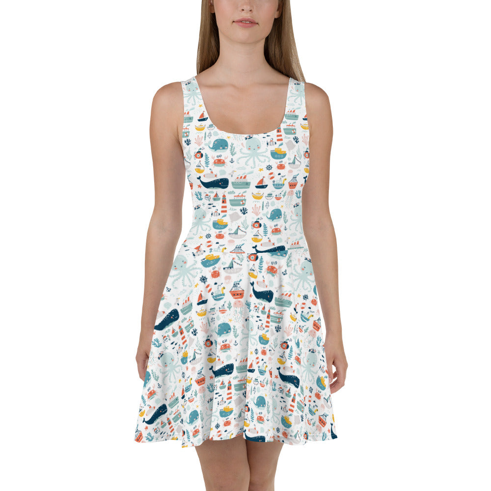 Sea World Skater Dress