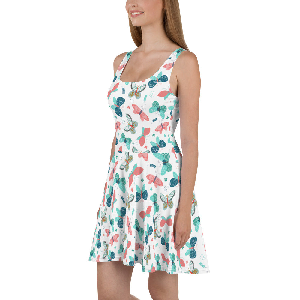 Butterflies Skater Dress