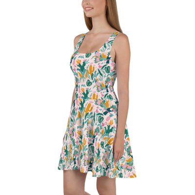 Flamingos and Toucans Skater Dress