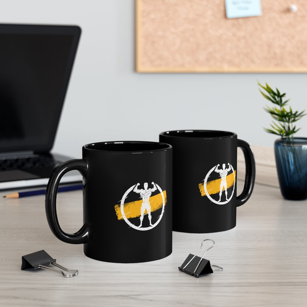 You Earn Your Body 11oz Black Mug