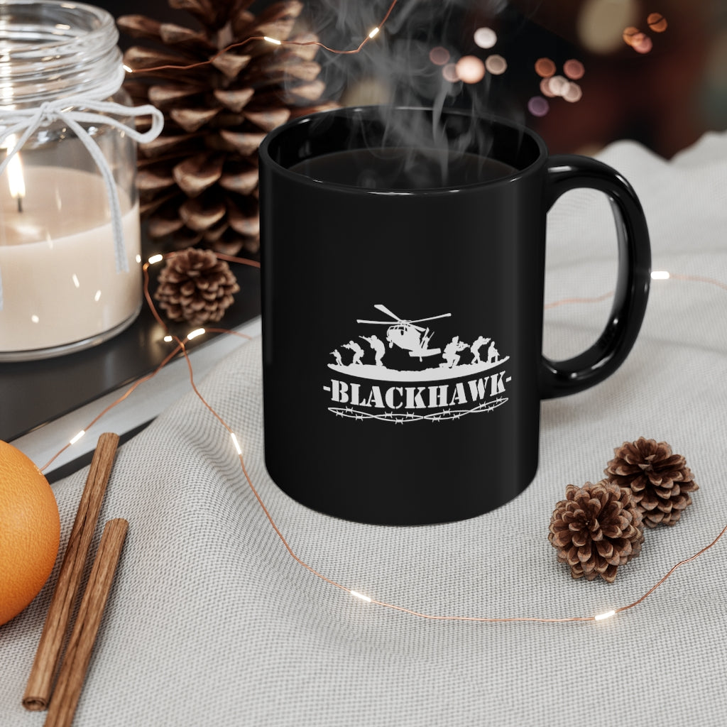 Blackhawk 11oz Black Mug