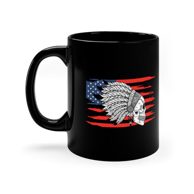 Native American 11oz Black Mug