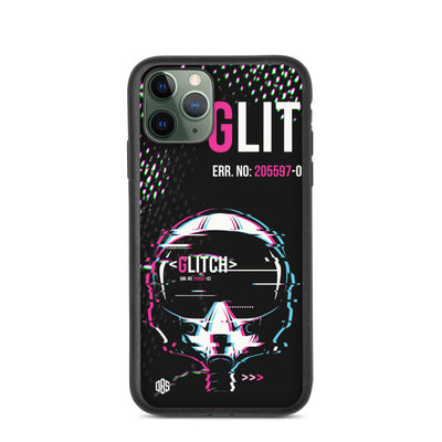 Glitched Reality v1 Biodegradable iPhone Case