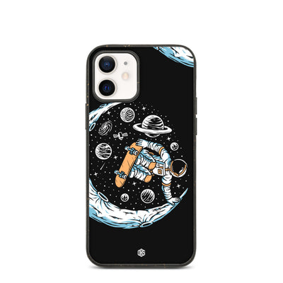 Astronaut Skateboarding On The Moon Biodegradable iPhone Case