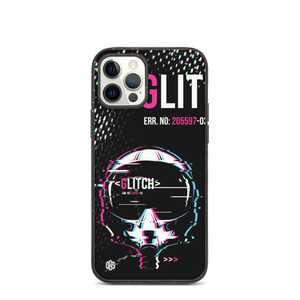 Glitched Reality v1 Biodegradable iPhone Case