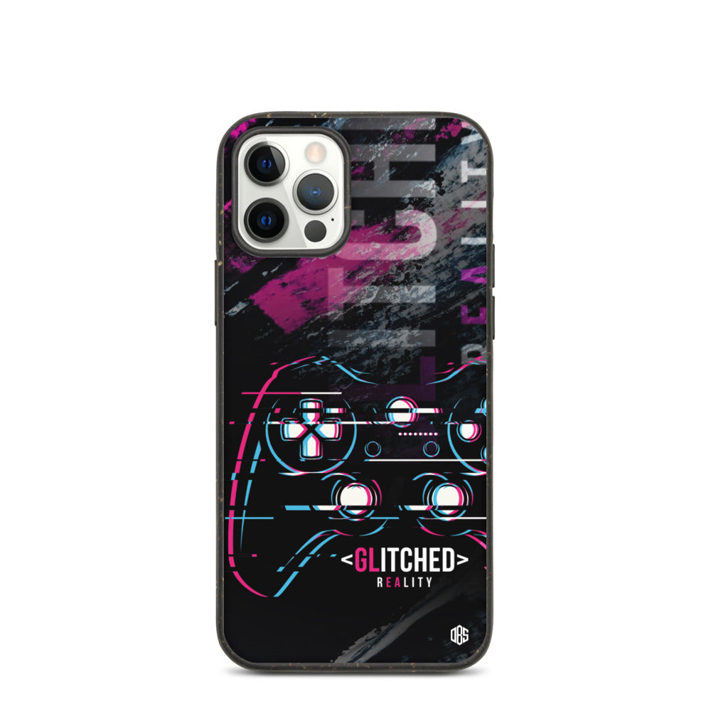 Glitched Reality v2 Biodegradable iPhone Case