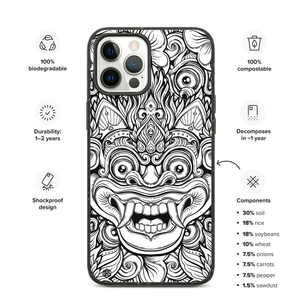 Bali Barong Mask Biodegradable iPhone Case