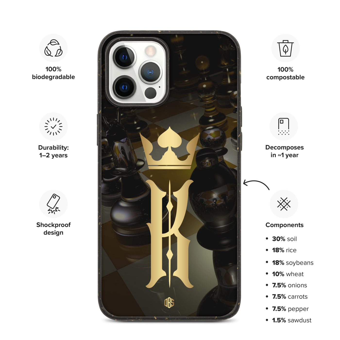 King Biodegradable iPhone Case