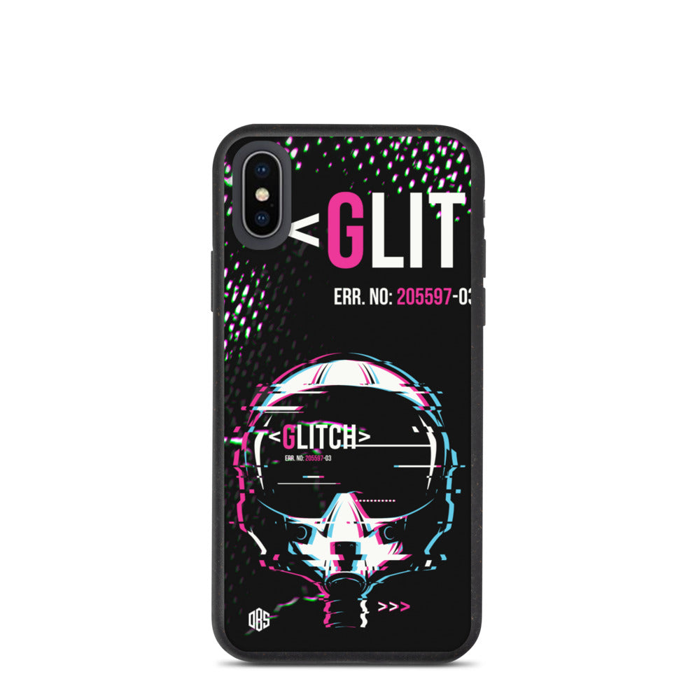 Glitched Reality v1 Biodegradable iPhone Case