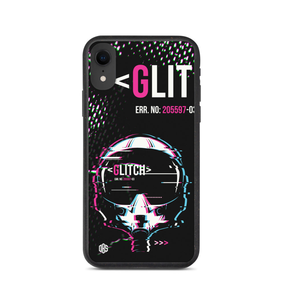 Glitched Reality v1 Biodegradable iPhone Case