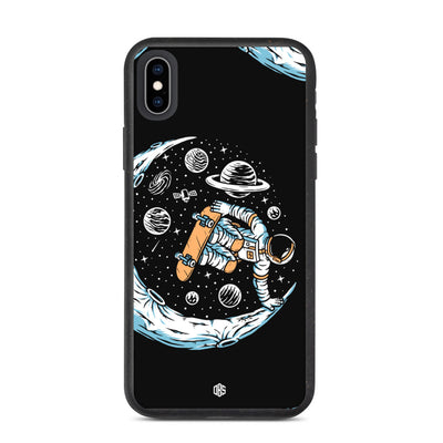 Astronaut Skateboarding On The Moon Biodegradable iPhone Case