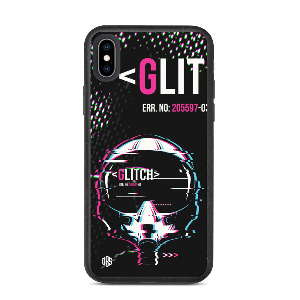 Glitched Reality v1 Biodegradable iPhone Case