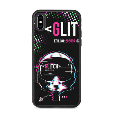 Glitched Reality v1 Biodegradable iPhone Case