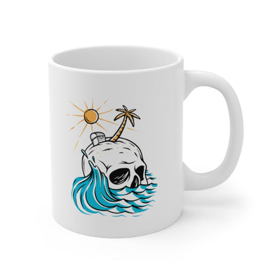 Skull Island 11oz White Mug