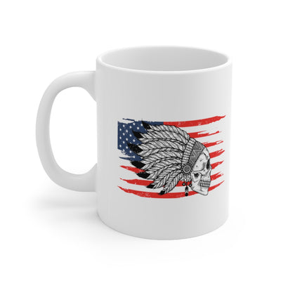 Native American 11oz White Mug