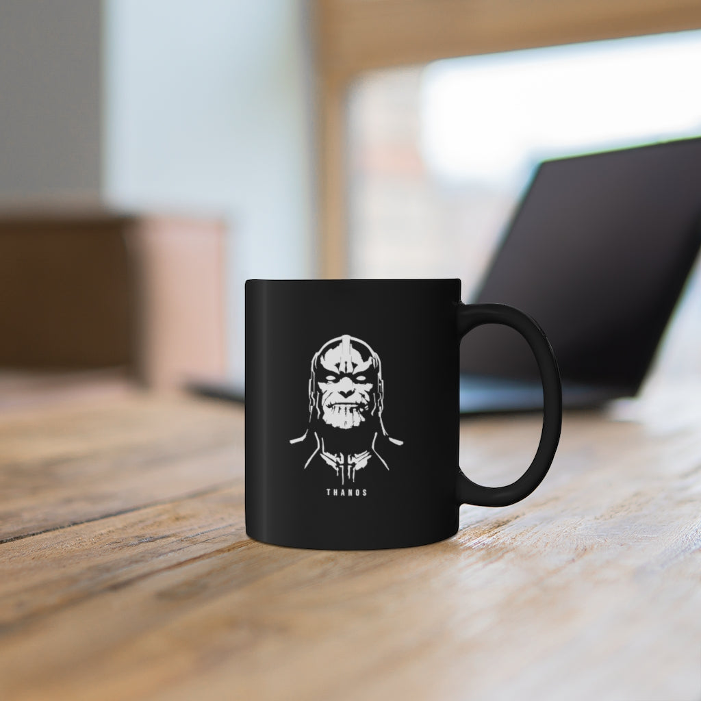 Thanos Face 11oz Black Mug