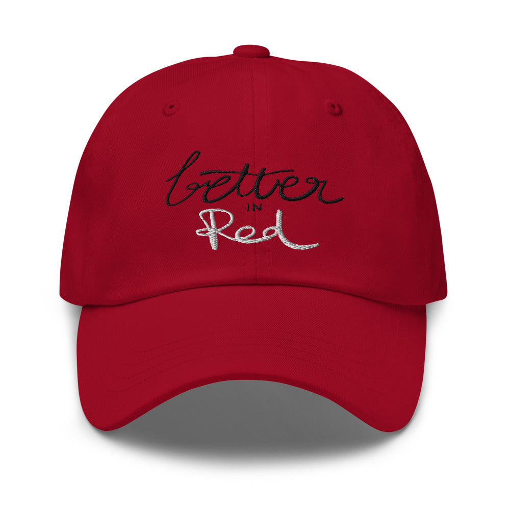 Better in Red Unisex Hat