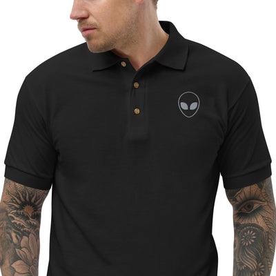 Alien Embroidered Polo Shirt