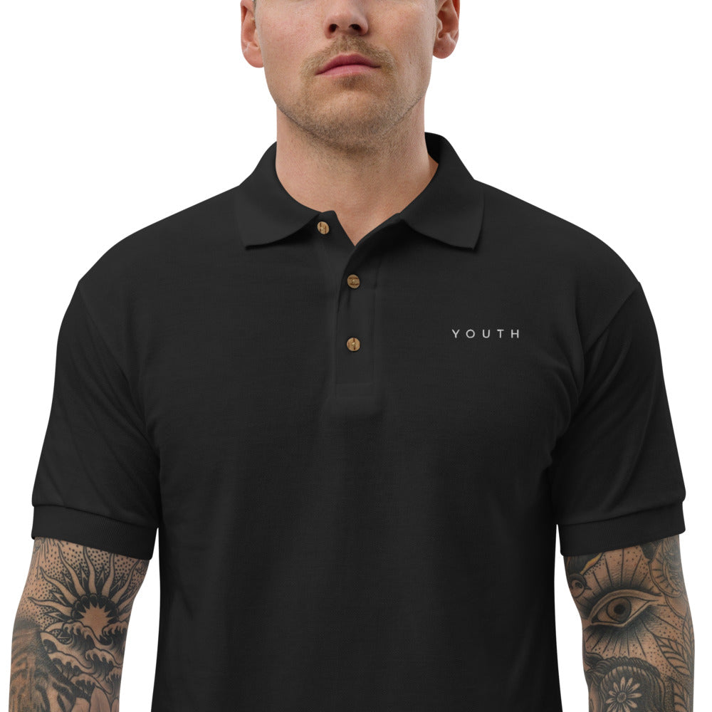 Youth Dark Embroidered Polo Shirt