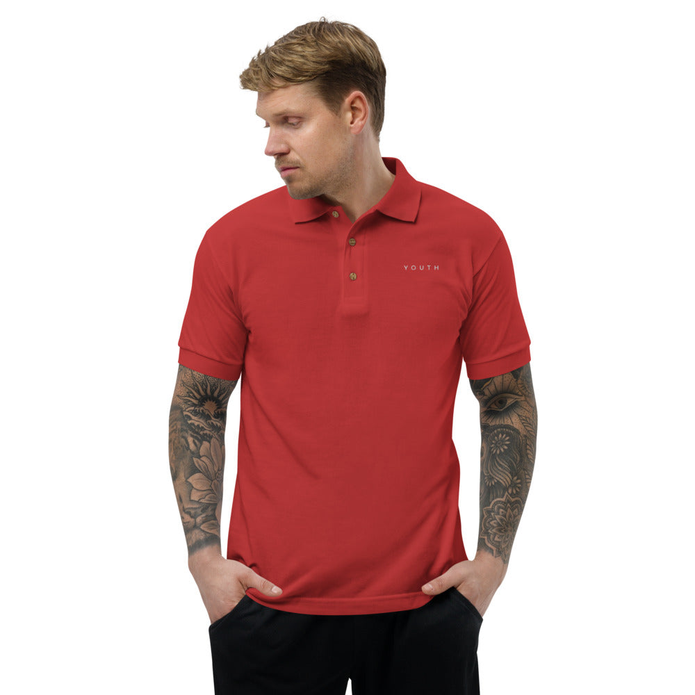 Youth Dark Embroidered Polo Shirt