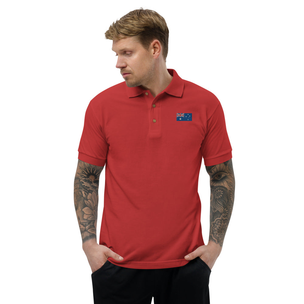 Australia Embroidered Polo Shirt