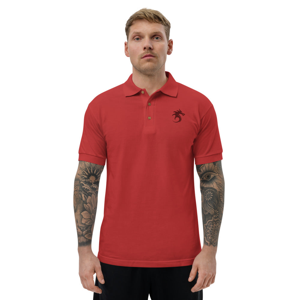 Dragon Embroidered Polo Shirt