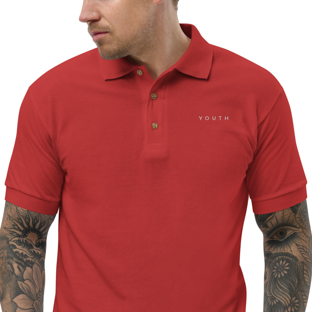 Youth Dark Embroidered Polo Shirt