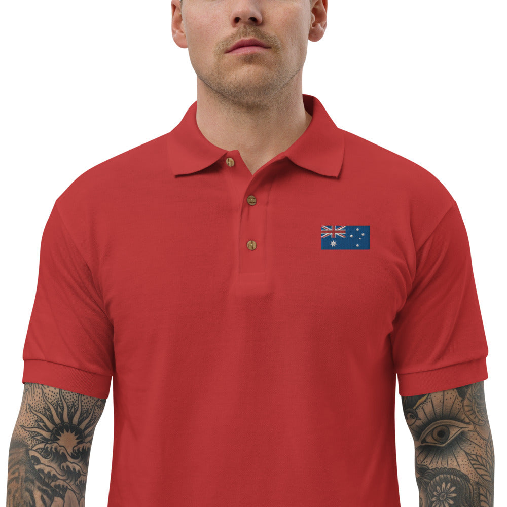 Australia Embroidered Polo Shirt