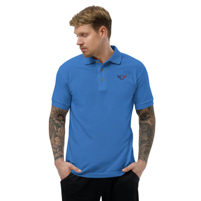 Falcon Wing Embroidered Polo Shirt