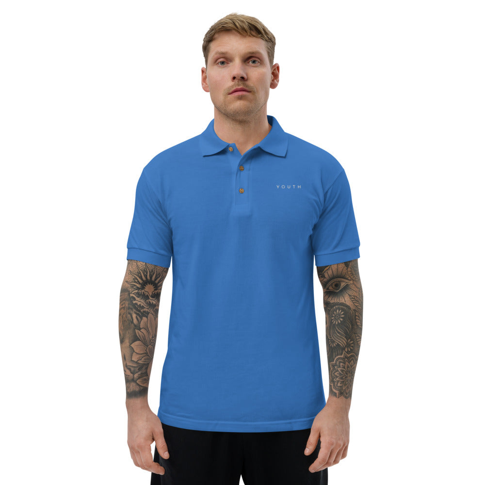 Youth Dark Embroidered Polo Shirt