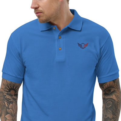 Falcon Wing Embroidered Polo Shirt