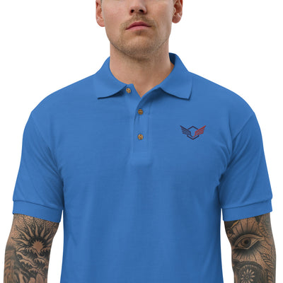 Falcon Wing Embroidered Polo Shirt