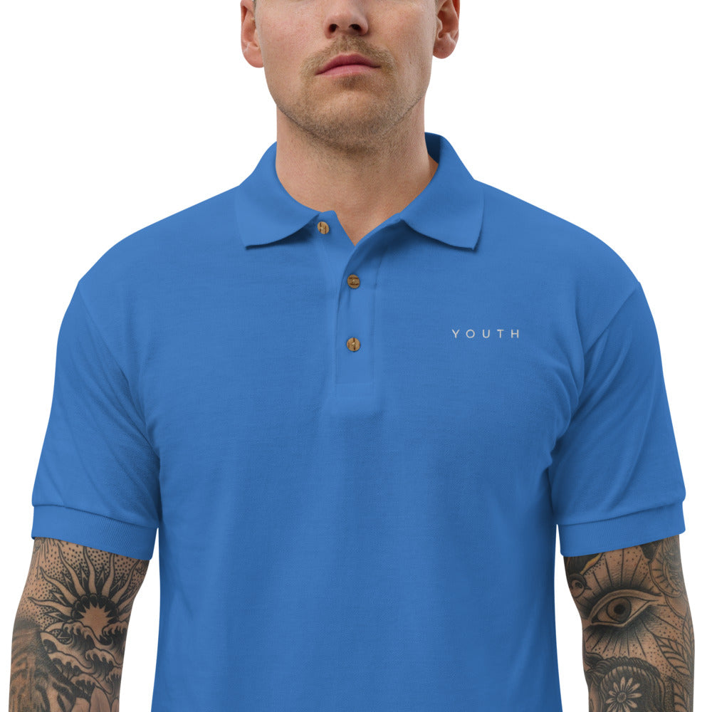 Youth Dark Embroidered Polo Shirt