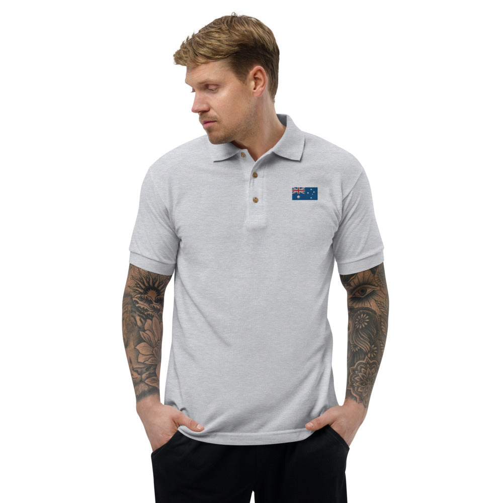 Australia Embroidered Polo Shirt