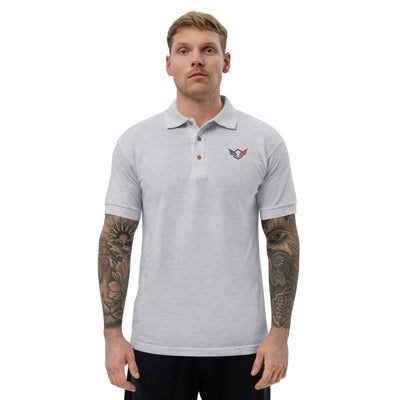 Falcon Wing Embroidered Polo Shirt