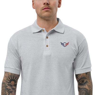 Falcon Wing Embroidered Polo Shirt