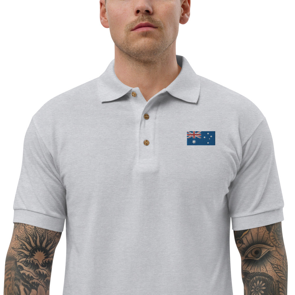 Australia Embroidered Polo Shirt