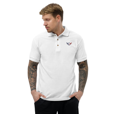 Falcon Wing Embroidered Polo Shirt