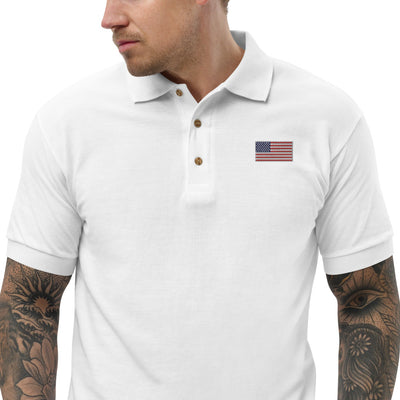 USA Embroidered Polo Shirt