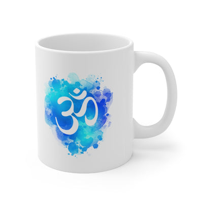 Yoga Aum 11oz White Mug