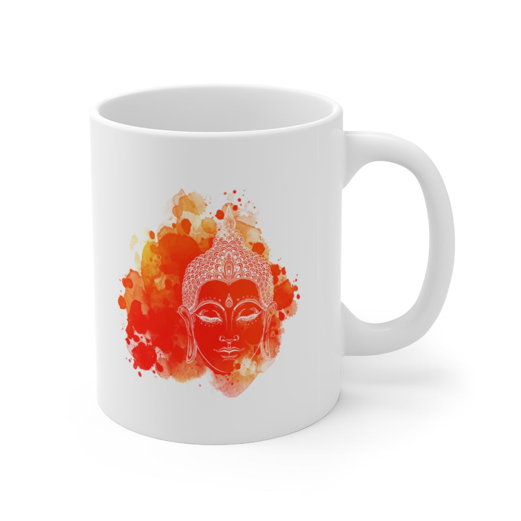 Buddha Meditation 11oz White Mug