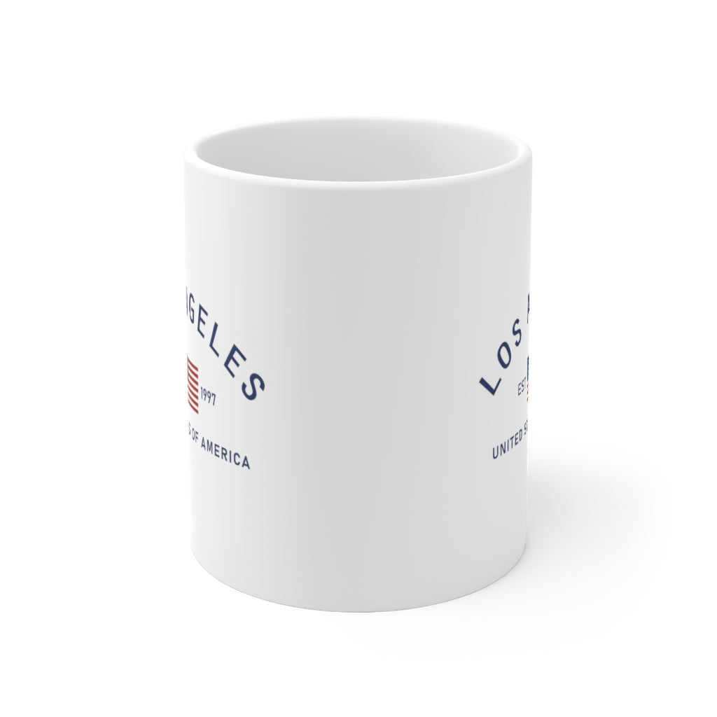 Los Angeles Est 1997 11oz White Mug