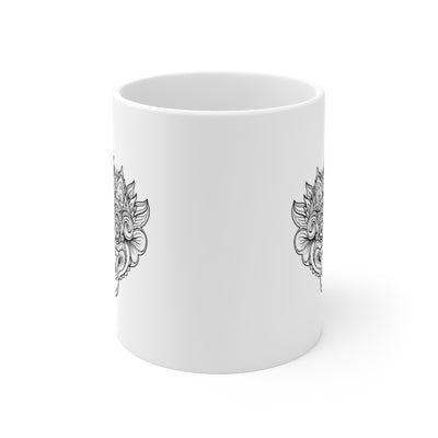 Bali Barong Mask 11oz White Mug