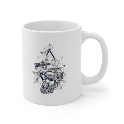 Hipster Music 11oz White Mug