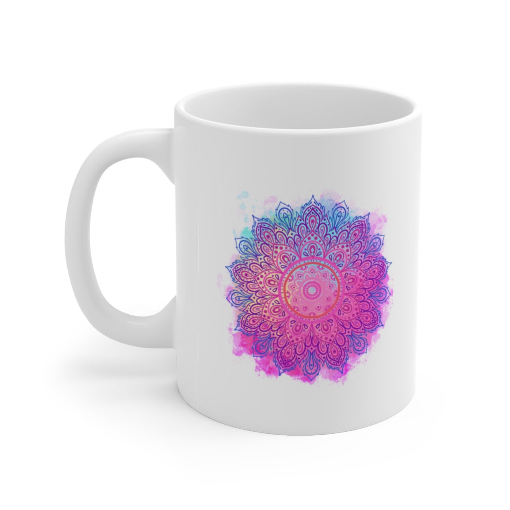 Mandala 11oz White Mug